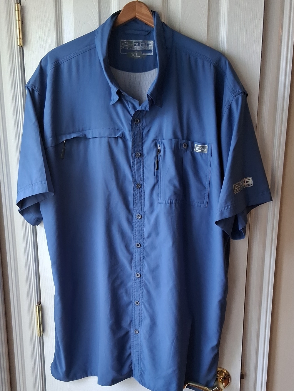 Drake Performance Fishing Vented Men's Short-Sleeve  Button-Up Shirt